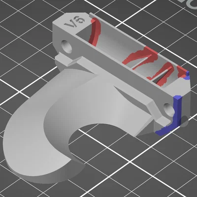 MK4 Nextruder Fan Shroud V2 (Duct) – Ống gió làm mát