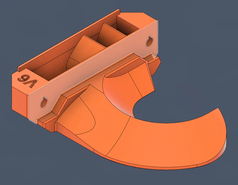 MK4 Nextruder Fan Shroud V2 (Duct) – Ống gió làm mát - Image 5