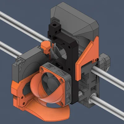 Ốp quạt hotend Nextruder MK4 (Shield/Shroud/Duct/Cover)