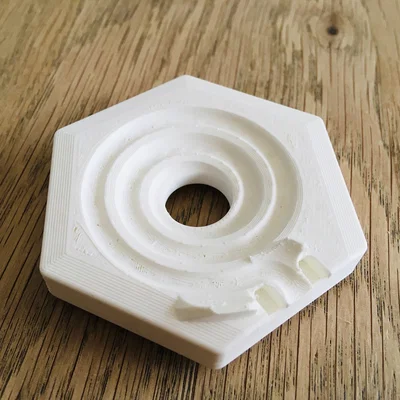 Phụ kiện đường đua bi marble run dạng xoắn ốc in 3D