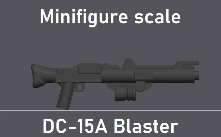 Súng DC-15A StarWars tỉ lệ LEGO Minifigure (DC-15A blaster rifle) - Image 1