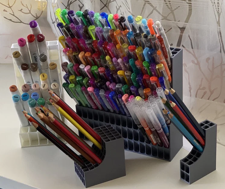 The Ultimate Pen Cubby (parametric) – Khay/ống cắm bút parametric - Image 1