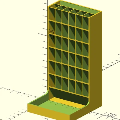 The Ultimate Pen Cubby (parametric) – Khay/ống cắm bút parametric