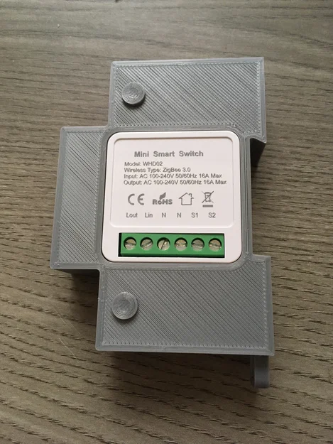 Giá đỡ Din Rail cho ZigBee mini smart switch WHD02 tiện lợi - Image 1