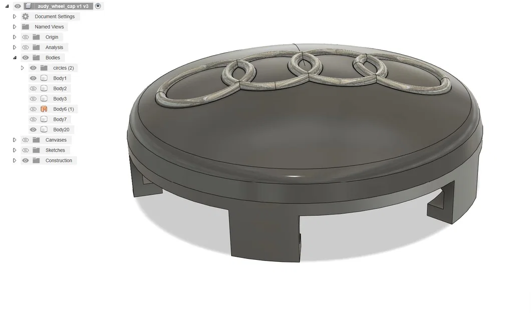 Nắp chụp mâm Audi A6 (4F,C6) Wheel Cap - Image 1