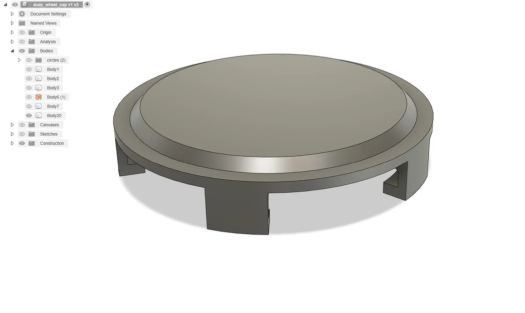 Nắp chụp mâm Audi A6 (4F,C6) Wheel Cap - Image 4