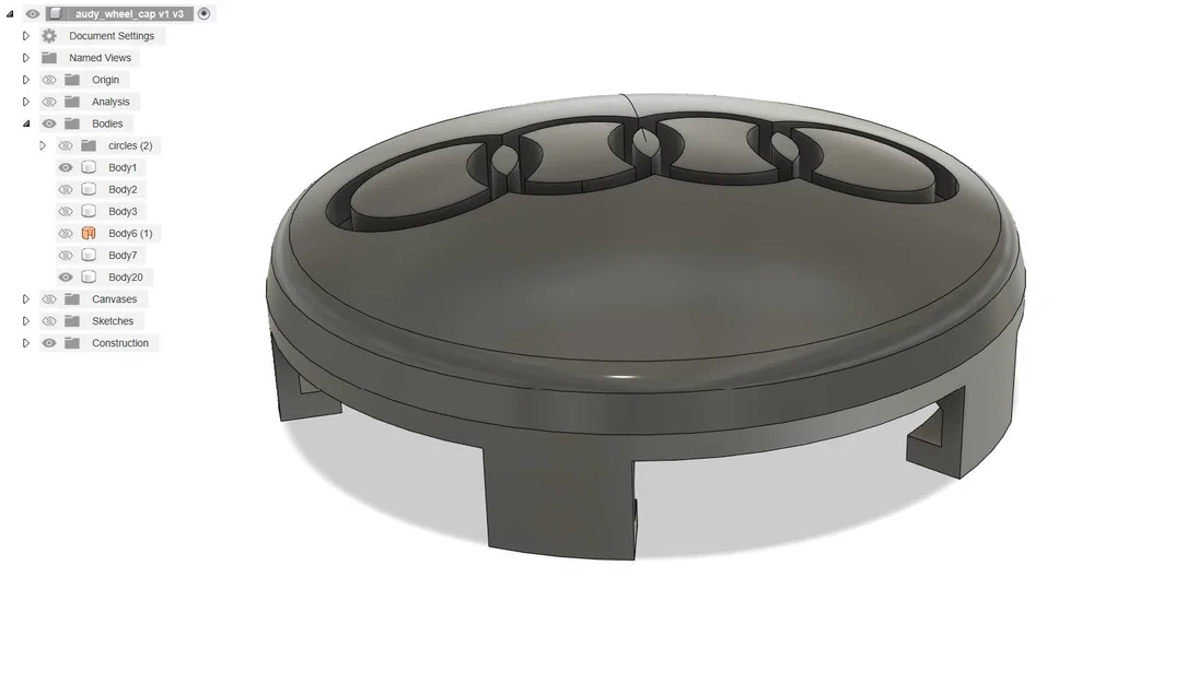 Nắp chụp mâm Audi A6 (4F,C6) Wheel Cap - Image 5