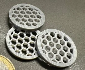 Mẫu đồng xu nhựa 3D tiện ích cho xe đẩy siêu thị và máy tự động - Image 1