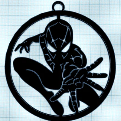 Móc khóa Spiderman in 3D thiết kế độc đáo cho fan Marvel