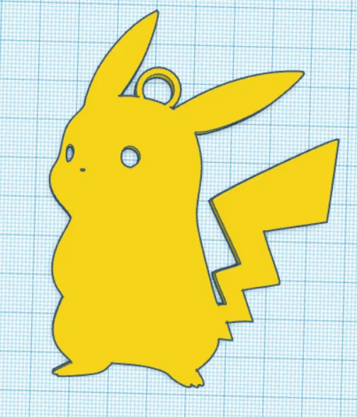 Mẫu móc khóa Pikachu in 3D siêu đáng yêu cho fan Pokemon - Image 1