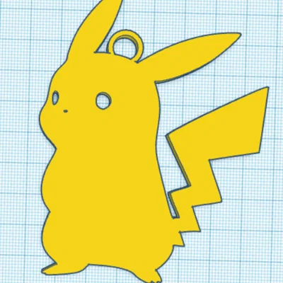 Mẫu móc khóa Pikachu in 3D siêu đáng yêu cho fan Pokemon