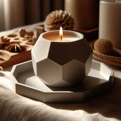 Bộ Chân Nến Bát Giác (Octagonal Candle Holder Set)