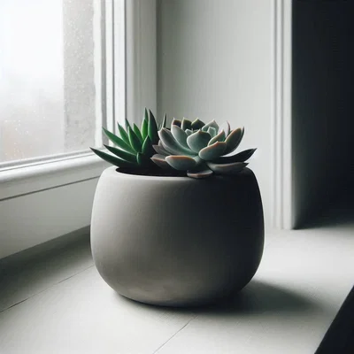 Chậu Cây Tròn Hiện Đại Cho Sen Đá (Modern Succulent Plantpot)
