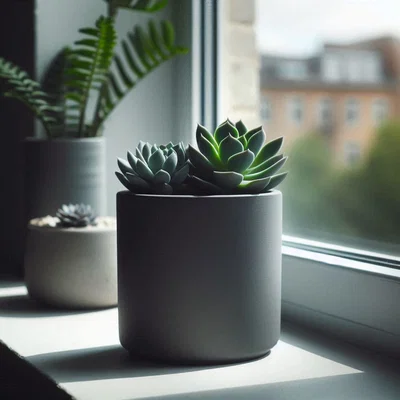 Chậu trồng cây sen đá (Round Succulent Planter) in 3D đẹp mắt