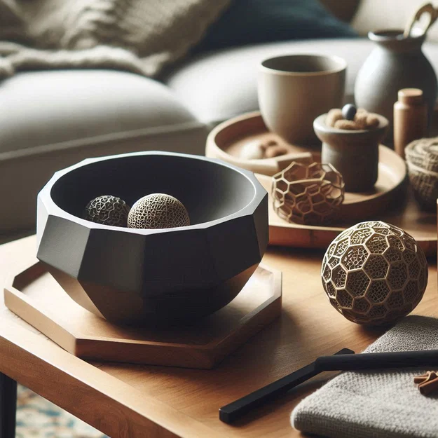 Tô trang trí hiện đại Prime (Modern Art Bowl) - File in 3D tinh tế - Image 1