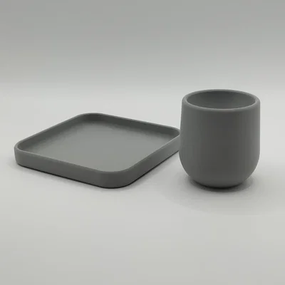 Bộ cốc đựng trứng kèm đĩa lót thiết kế hiện đại (Egg Cup with Coaster)