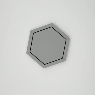 Miếng lót ly lục giác thiết kế hiện đại (Hexagonal Design Coaster)