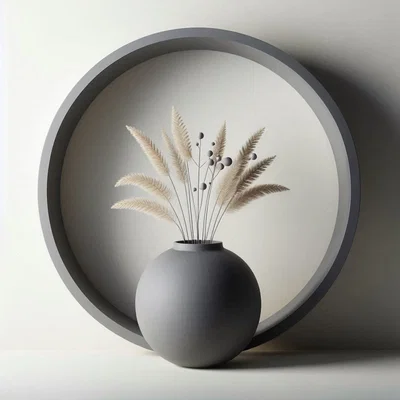 Bình hoa thiết kế kèm vòng trang trí (Design Vase with Ring)