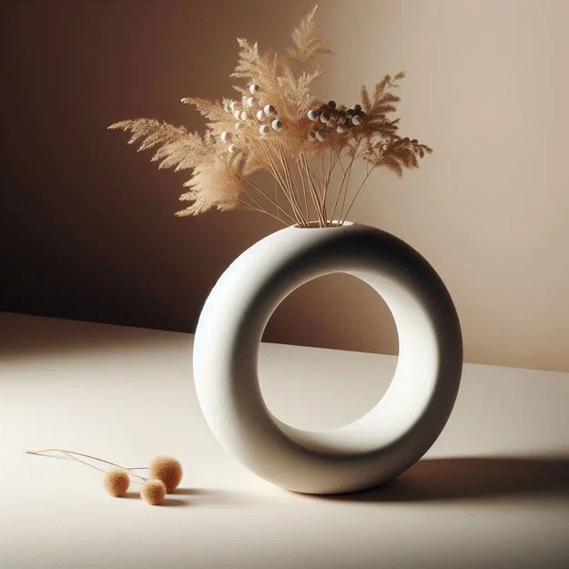 Bình Hoa Vòng Nordic – Hollow Vase - Image 1