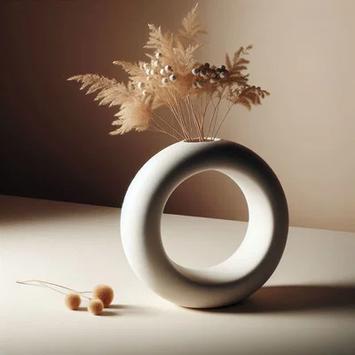 Bình Hoa Vòng Nordic – Hollow Vase