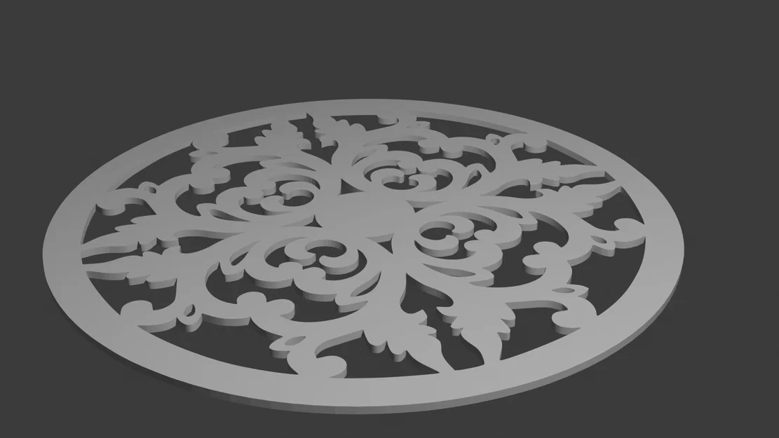 Miếng lót ly họa tiết cổ điển Pretty Coaster - In 3D cực đẹp - Image 1