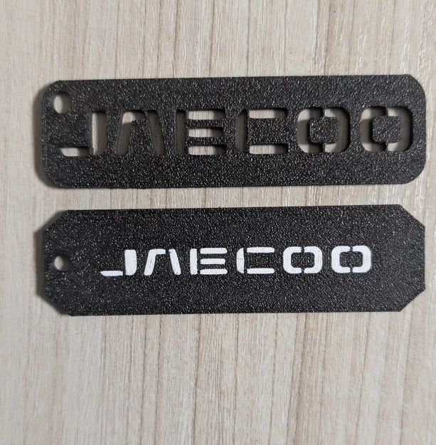 Móc khóa JAECOO in 3D cá tính cho xe hơi - Thiết kế tối giản - Image 1