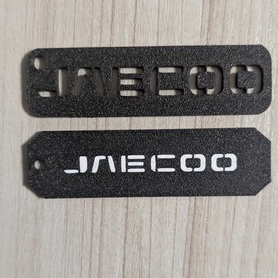 Móc khóa JAECOO in 3D cá tính cho xe hơi - Thiết kế tối giản