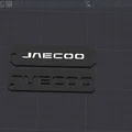Móc khóa JAECOO in 3D cá tính cho xe hơi - Thiết kế tối giản - Thumbnail 3