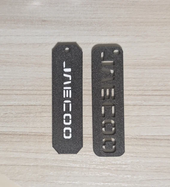 Móc khóa JAECOO in 3D cá tính cho xe hơi - Thiết kế tối giản - Image 4