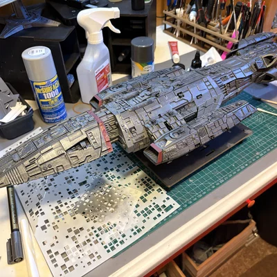 BSV-41 Valkyrie Battlestar có/không vũ khí + Decal Sheet (Battlestar Galactica)