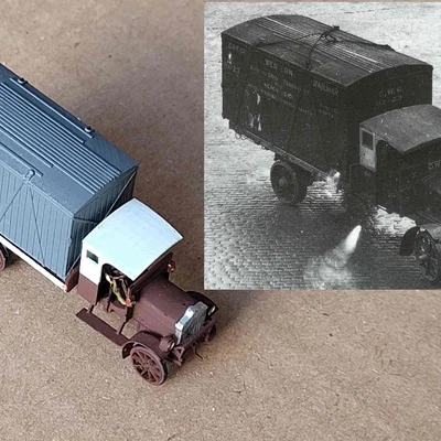 OIT – Xe tải AEC/Daimler loại Y và container GWR BX2/B4 (tỉ lệ 1:148)