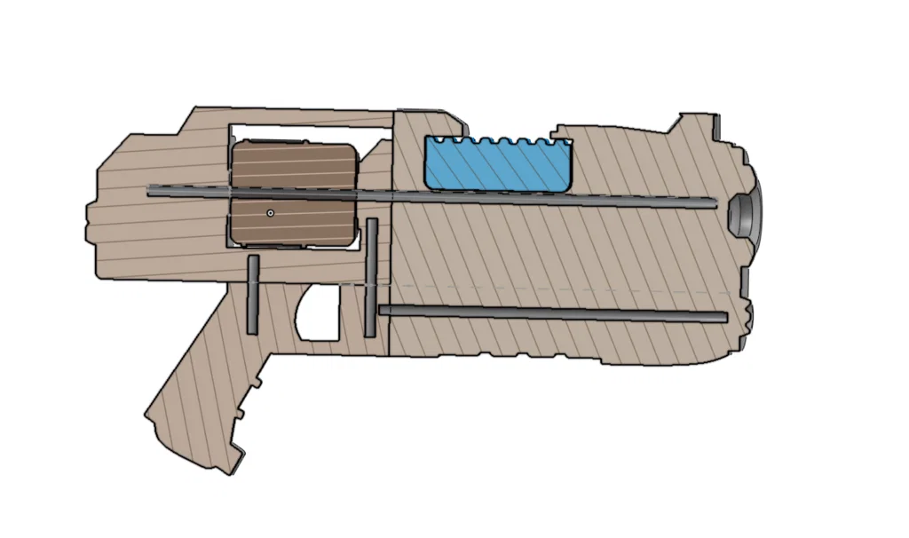 Mô hình súng Plasma Pistol in 3D - Thiết kế thông minh, chắc chắn - Image 2