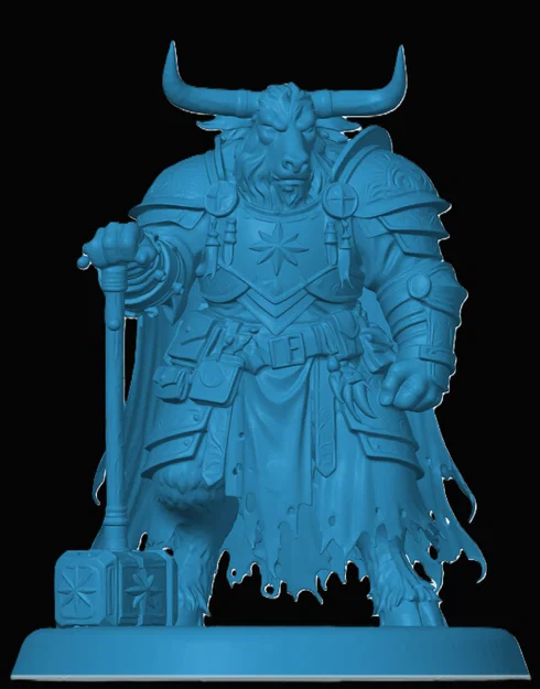 Mô hình Minotaur Cleric cho game RPG - Image 1