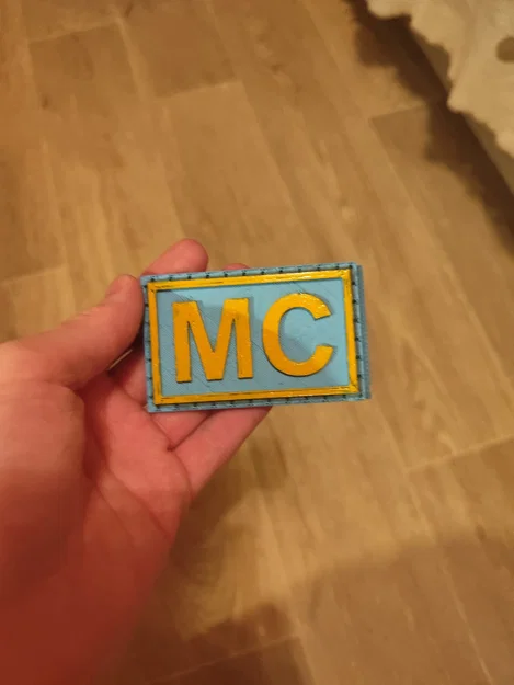 Mô hình 3D miếng dán huy hiệu gìn giữ hòa bình MC cực chất - Image 1