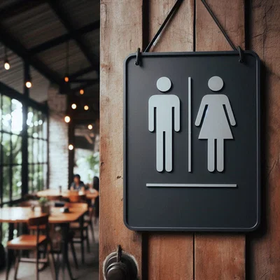 Bảng hiệu nhà vệ sinh (Toilet Door Sign) thiết kế hiện đại cho mọi không gian
