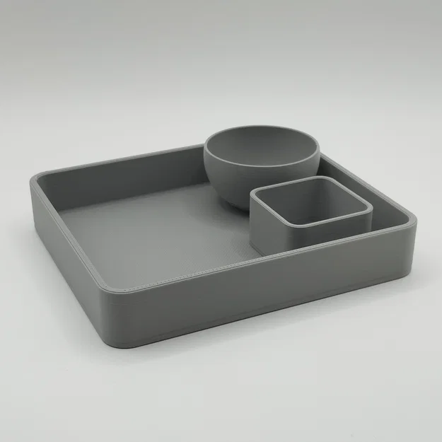 Khay để Remote hiện đại kèm 2 chén nhỏ (Remote Holder Tray) - Image 2