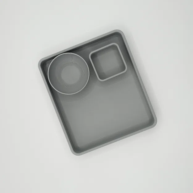 Khay để Remote hiện đại kèm 2 chén nhỏ (Remote Holder Tray) - Image 3
