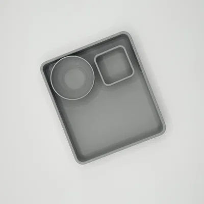 Khay để Remote hiện đại kèm 2 chén nhỏ (Remote Holder Tray)