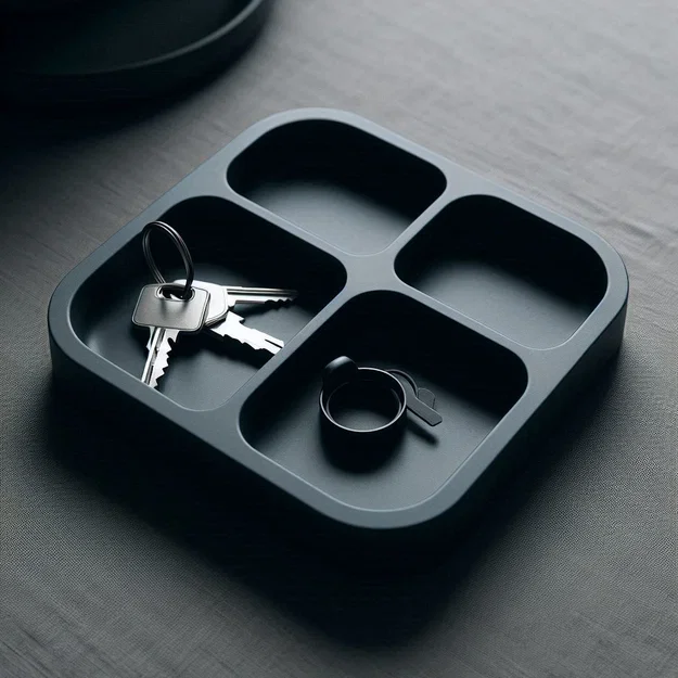 Khay Để Chìa Khóa Design Key Tray “Quadruple” (4 Ngăn) - Image 1