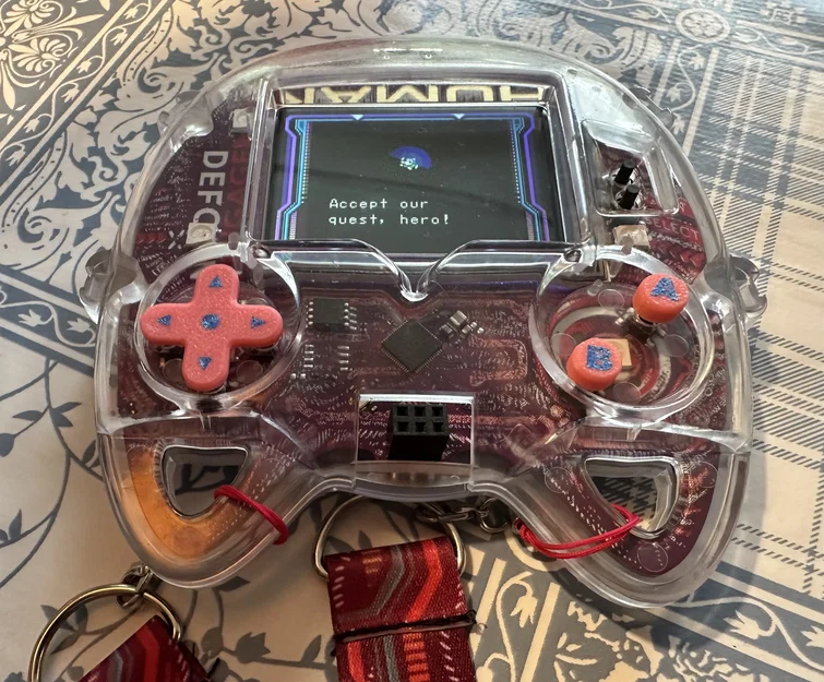 Nắp D-pad và nút AB cho Defcon 32 Badge #DC32 - Image 2