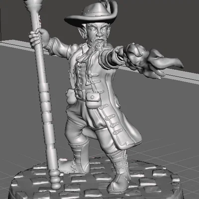 Mô hình 3D Gnome Wizard - Pháp sư tí hon cho Dungeons and Dragons