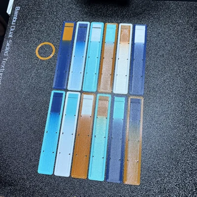 Dải Test Purge Màu cho Bambu Lab AMS (P1P)