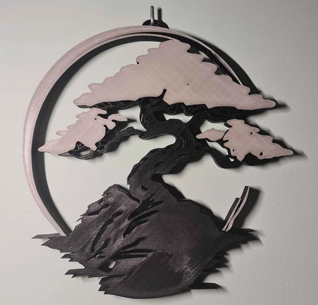 Bonsai Ánh Trăng – Wall Art Nhiều Màu (Glow in the Dark) - Image 3