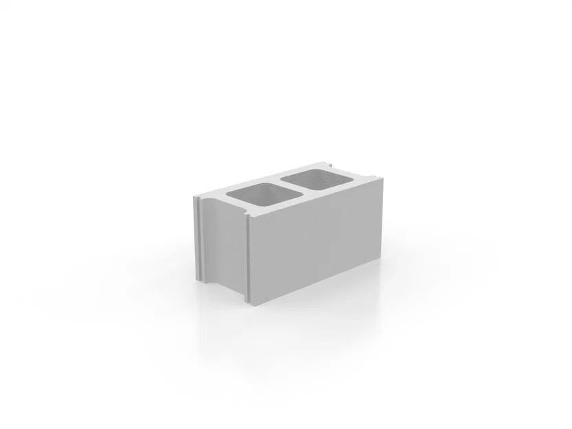 Gạch Cinder Block tỉ lệ 1:48 (Concrete Masonry Unit/CMU) - Image 1