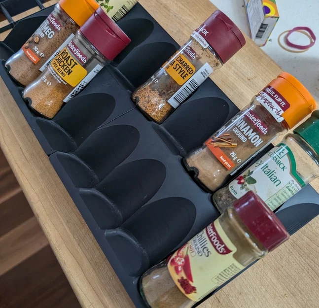 Kệ gia vị Gridfinity cho ngăn kéo - Image 1