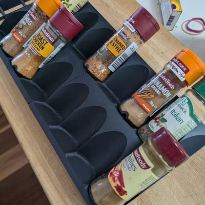 Kệ gia vị Gridfinity cho ngăn kéo