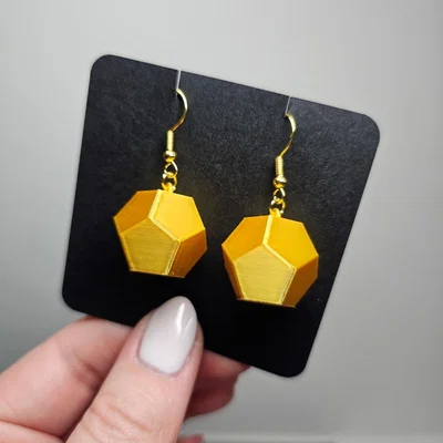 Bông tai đa diện Icosahedron & Dodecahedron