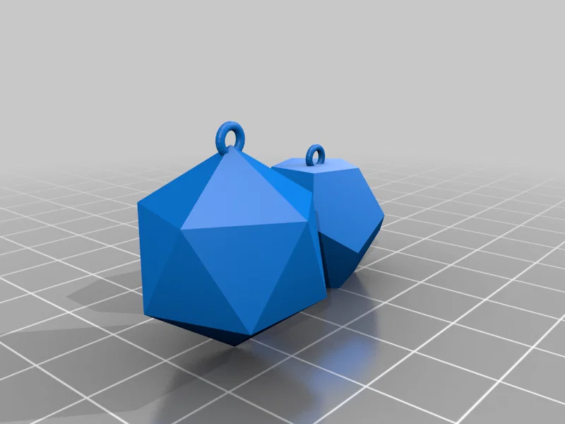 Bông tai đa diện Icosahedron & Dodecahedron - Image 6