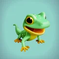 Mô hình 3D chú kỳ giông Baby Salamander đáng yêu - Thumbnail 1