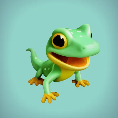 Mô hình 3D chú kỳ giông Baby Salamander đáng yêu